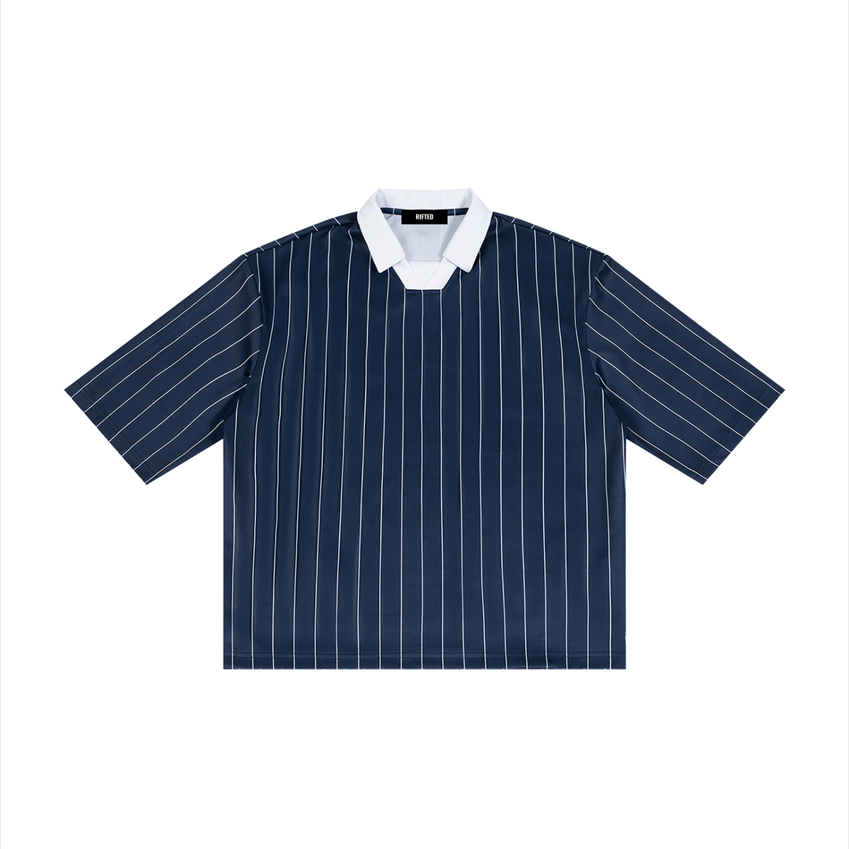 Rifted Unisex Pinstripe Collared Soccer Jersey