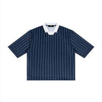 Rifted Unisex Pinstripe Collared Soccer Jersey