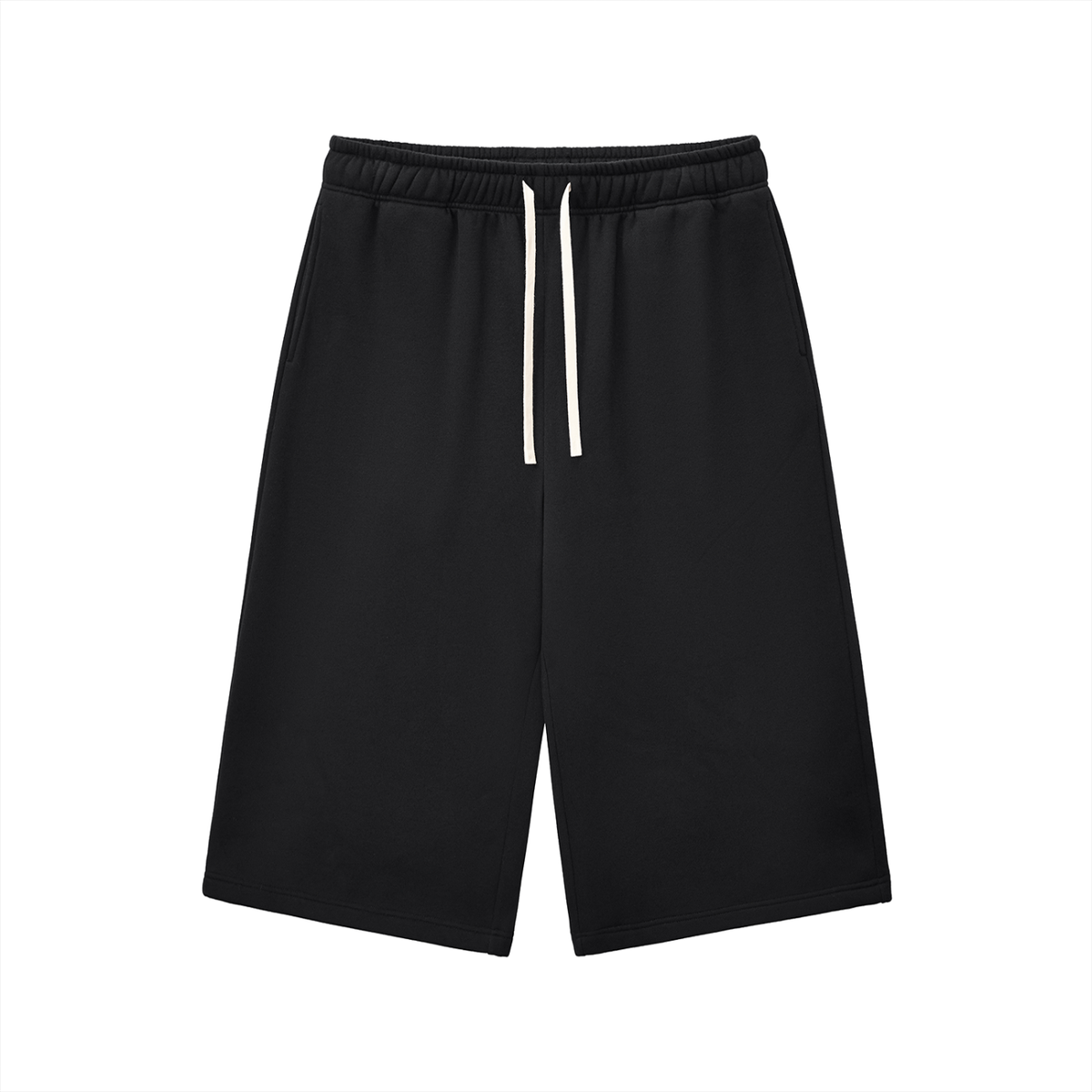 Rifted Relaxed Drawstring Three-quarter Sweatpants