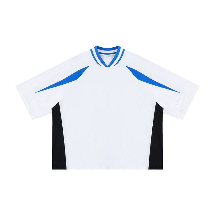 Rifted Unisex Oversized Color Block V-Neck T-Shirt