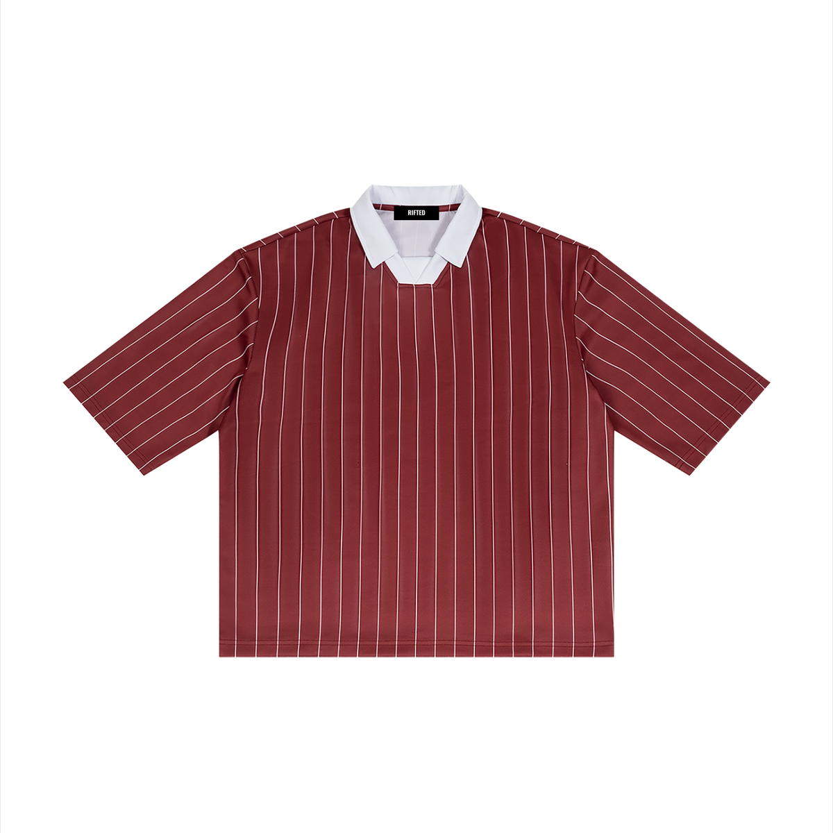 Rifted Unisex Pinstripe Collared Soccer Jersey