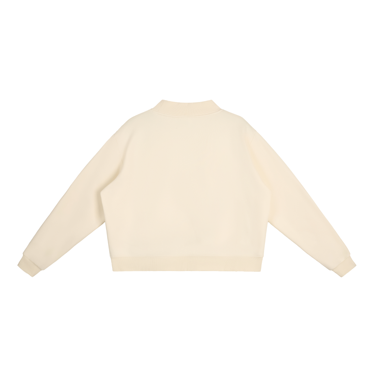Fleece Mock-Neck Sweatshirt