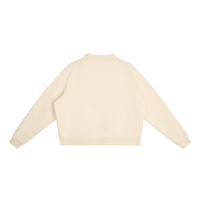 Fleece Mock-Neck Sweatshirt