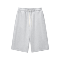 Rifted Relaxed Drawstring Three-quarter Sweatpants