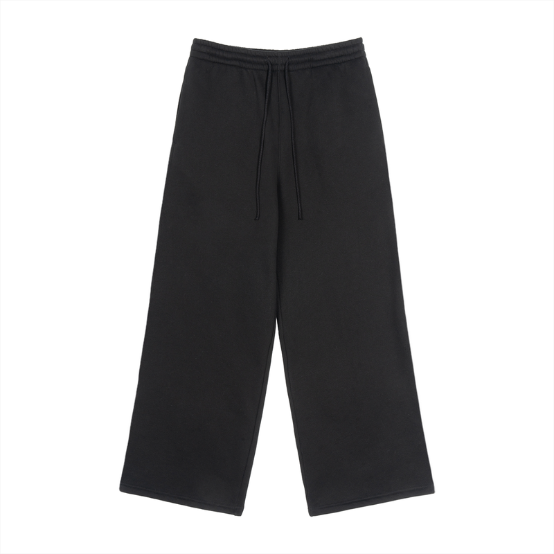 Rifted Fleece Drawstring Straight-Leg Sweatpants
