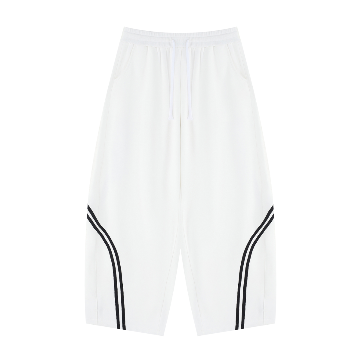 Rifted Unisex Wide Leg Piping Sweatpants