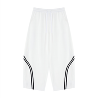 Rifted Unisex Wide Leg Piping Sweatpants