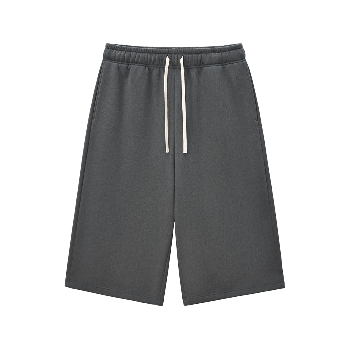 Rifted Relaxed Drawstring Three-quarter Sweatpants
