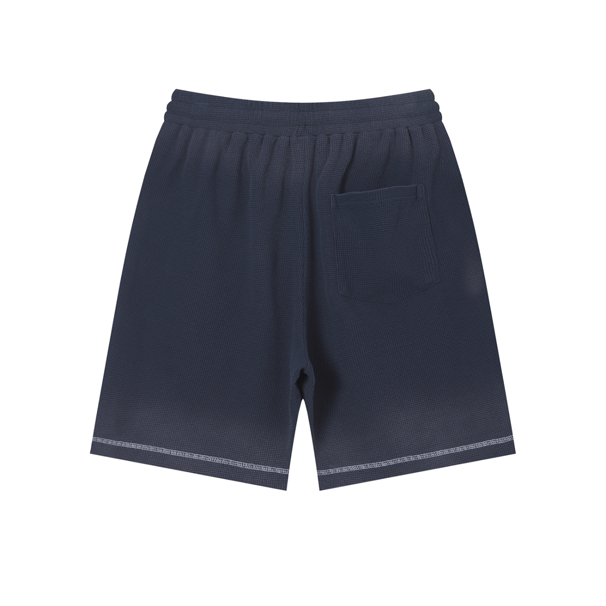 Rifted Unisex Sunfade Waffle Raw Hem Shorts