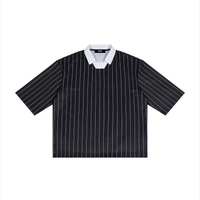 Rifted Unisex Pinstripe Collared Soccer Jersey