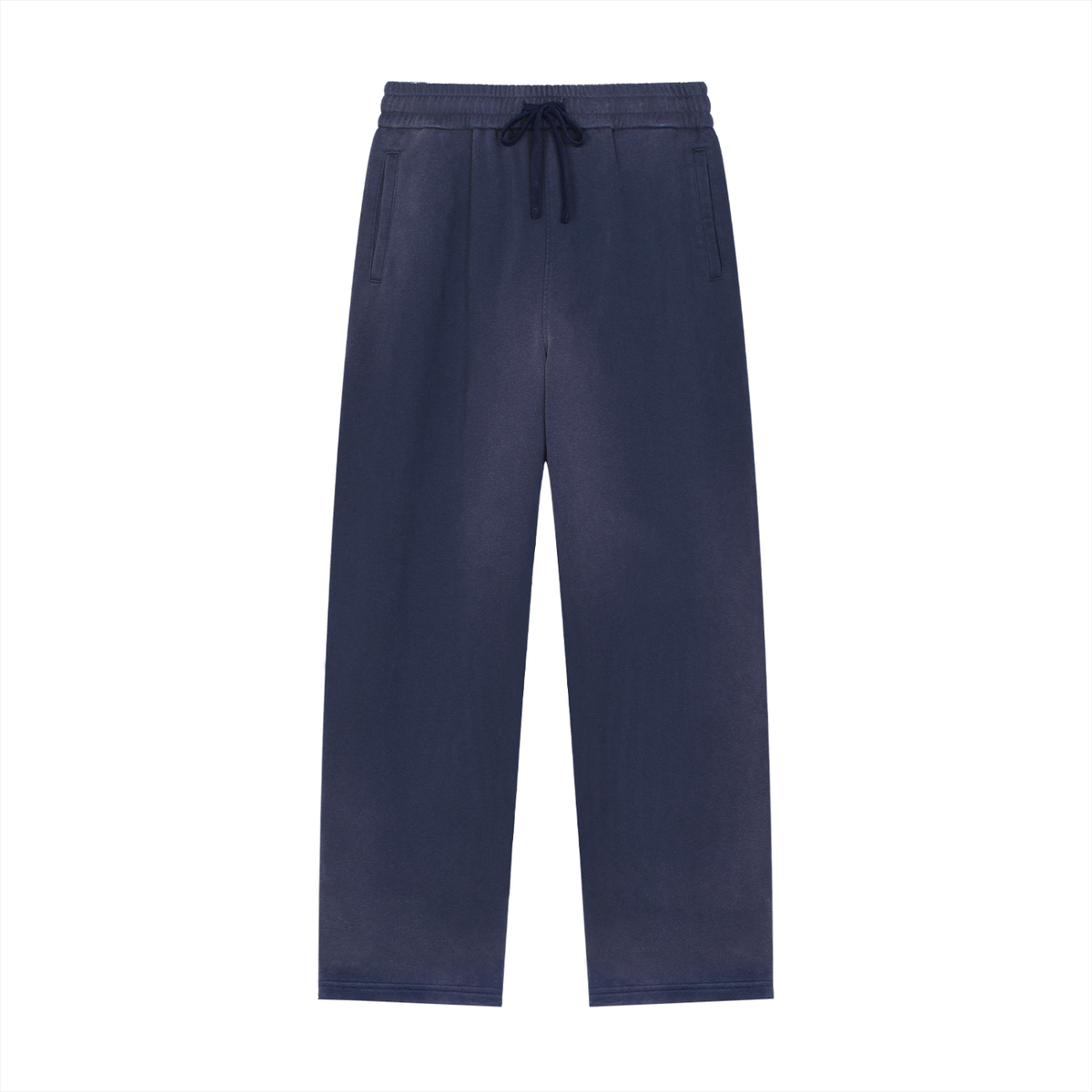 Rifted Sun Fade Raw Edge Straight-Leg Sweatpants