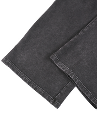 Rifted Snow Washed Straight Leg Pants
