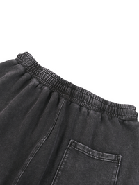 Rifted Snow Washed Straight Leg Pants