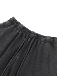 Rifted Snow Washed Straight Leg Pants