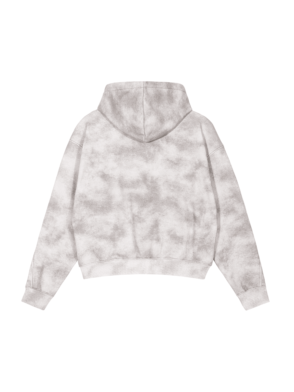Rifted Dirty Washed Zip-Up Fleece Hoodie