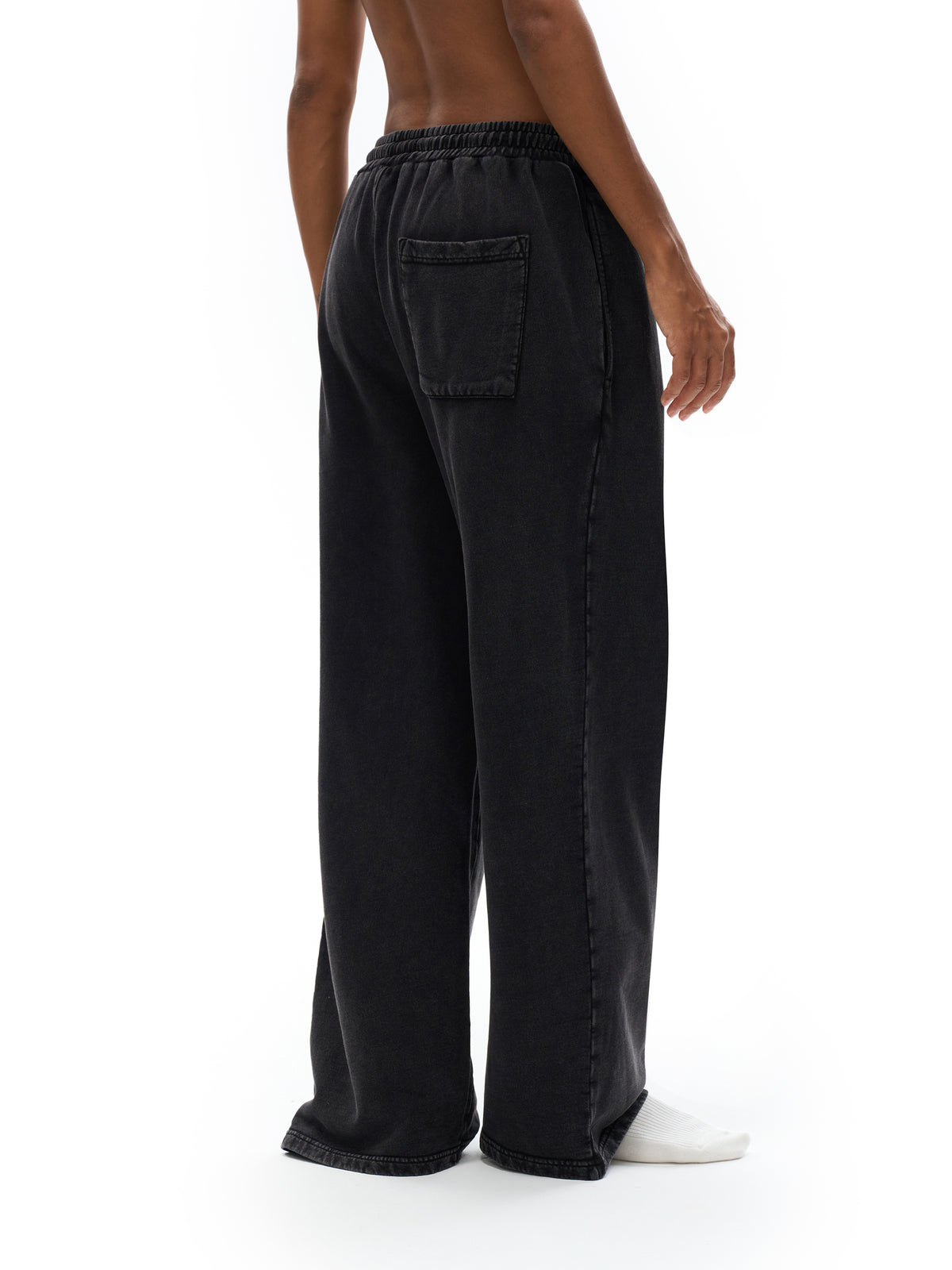 Rifted Snow Washed Straight Leg Pants