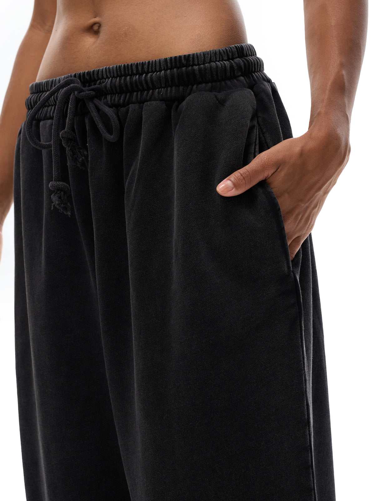 Rifted Snow Washed Straight Leg Pants