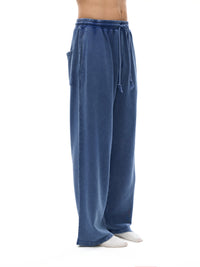 Rifted Snow Washed Straight Leg Pants