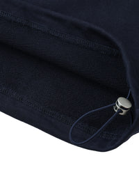Rifted Contrast Striped Lapel Collar Sweatshirt