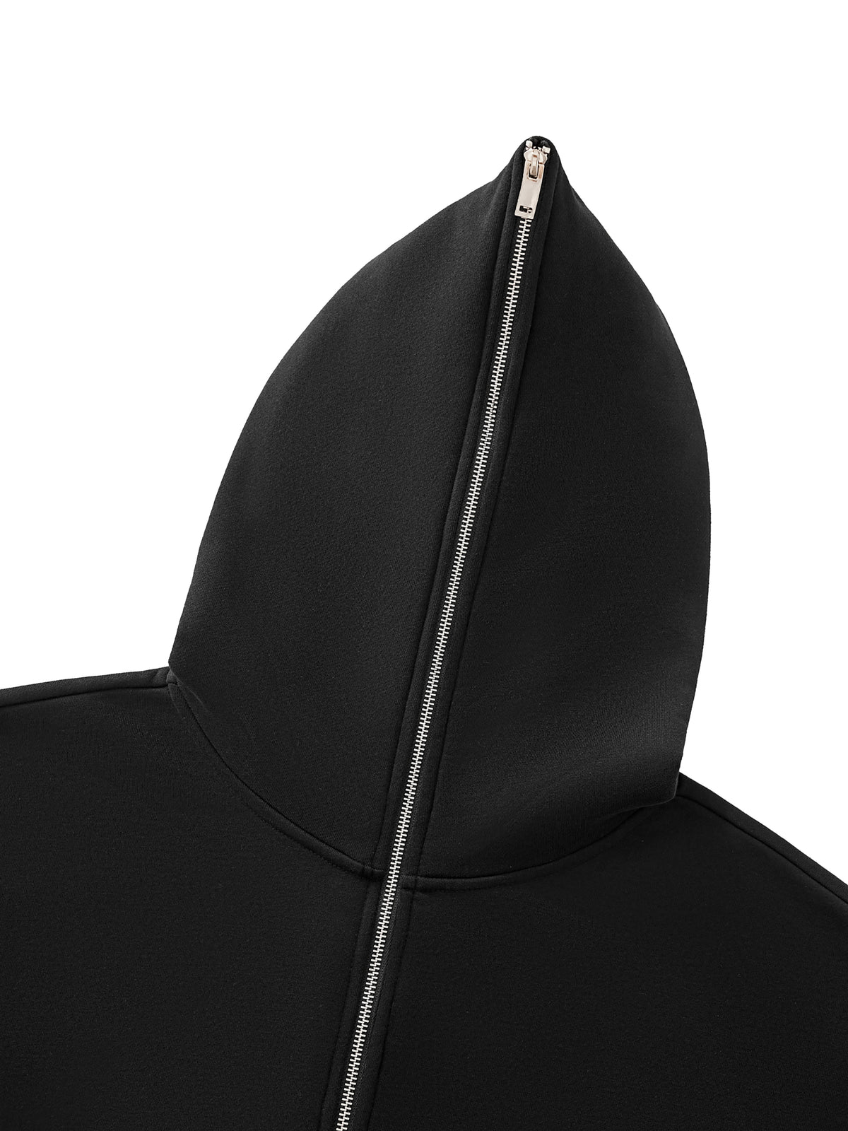 Rifted Fleeced Full-Zip Boxy Hoodie