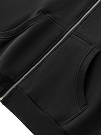 Rifted Fleeced Full-Zip Boxy Hoodie