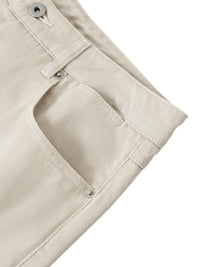 Rifted Heavyweight Cotton Straight-Leg Pants