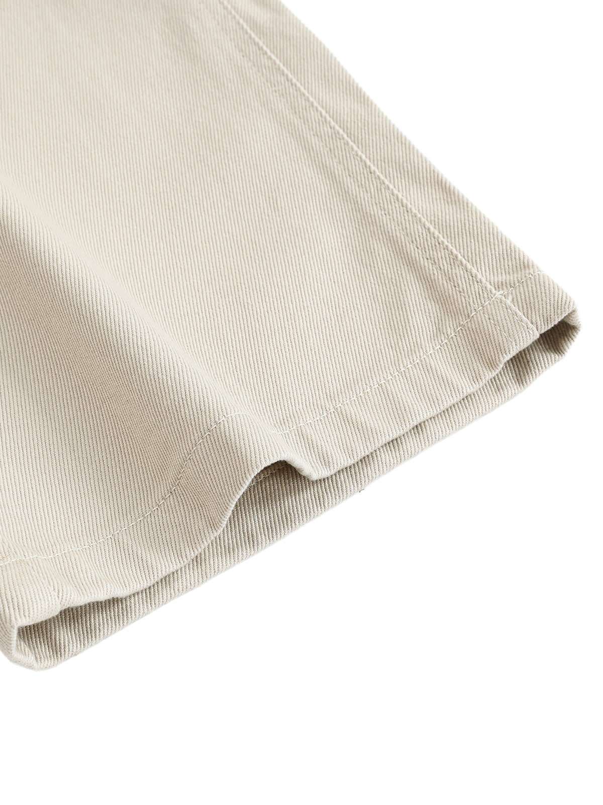 Rifted Heavyweight Cotton Straight-Leg Pants