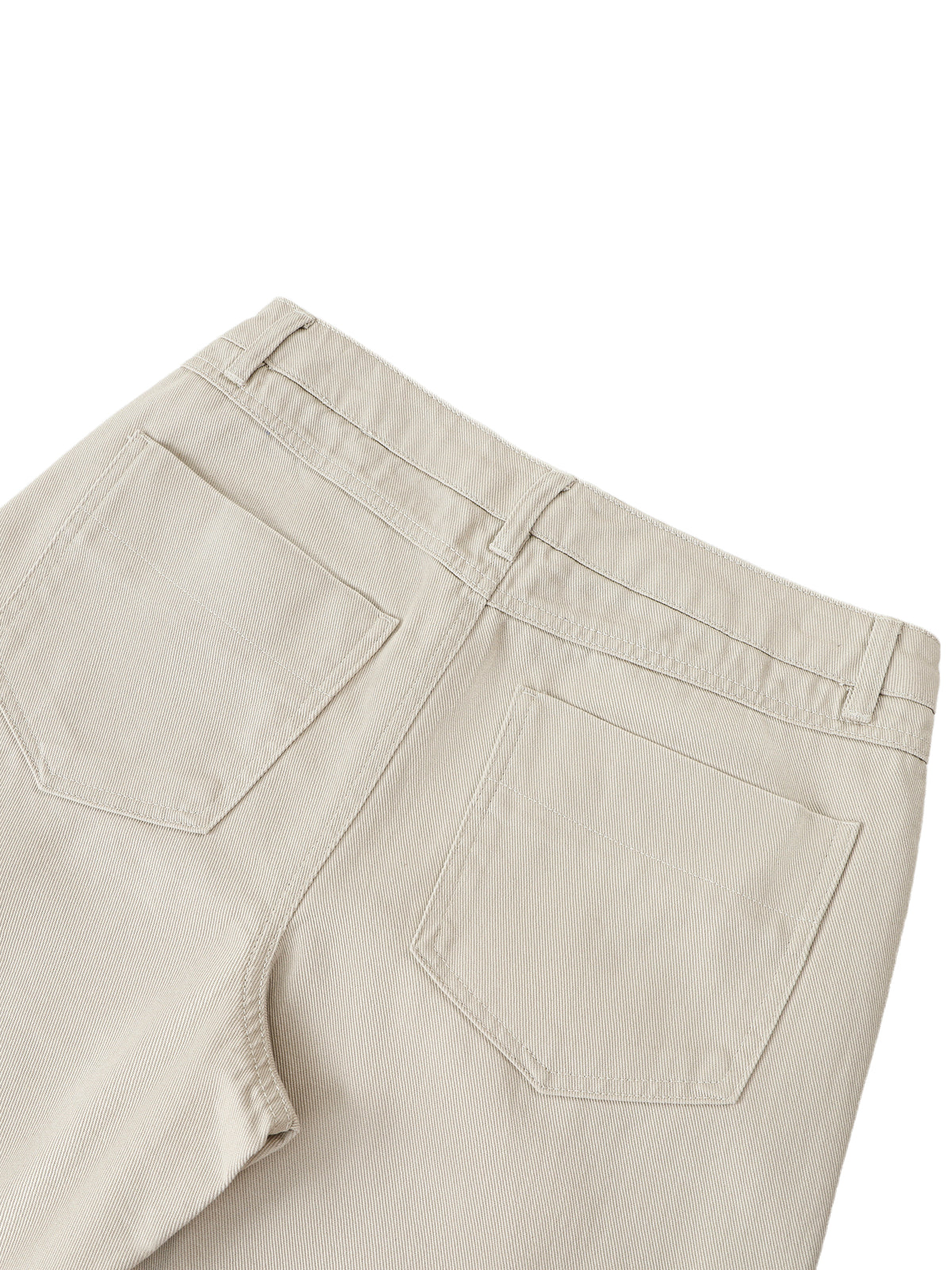 Rifted Heavyweight Cotton Straight-Leg Pants