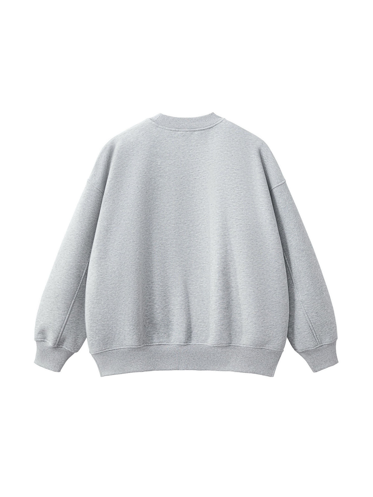 Rifted Fleece Side Slit Crewneck Sweatshirt