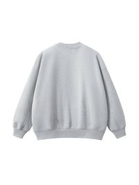 Rifted Fleece Side Slit Crewneck Sweatshirt