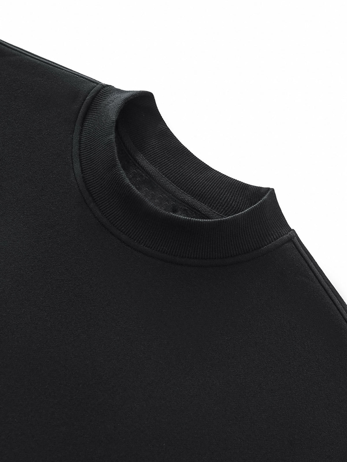 Rifted Fleece Side Slit Crewneck Sweatshirt