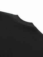 Rifted Fleece Side Slit Crewneck Sweatshirt