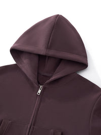 Rifted Women's Essential Cropped Zip-Up Hoodie