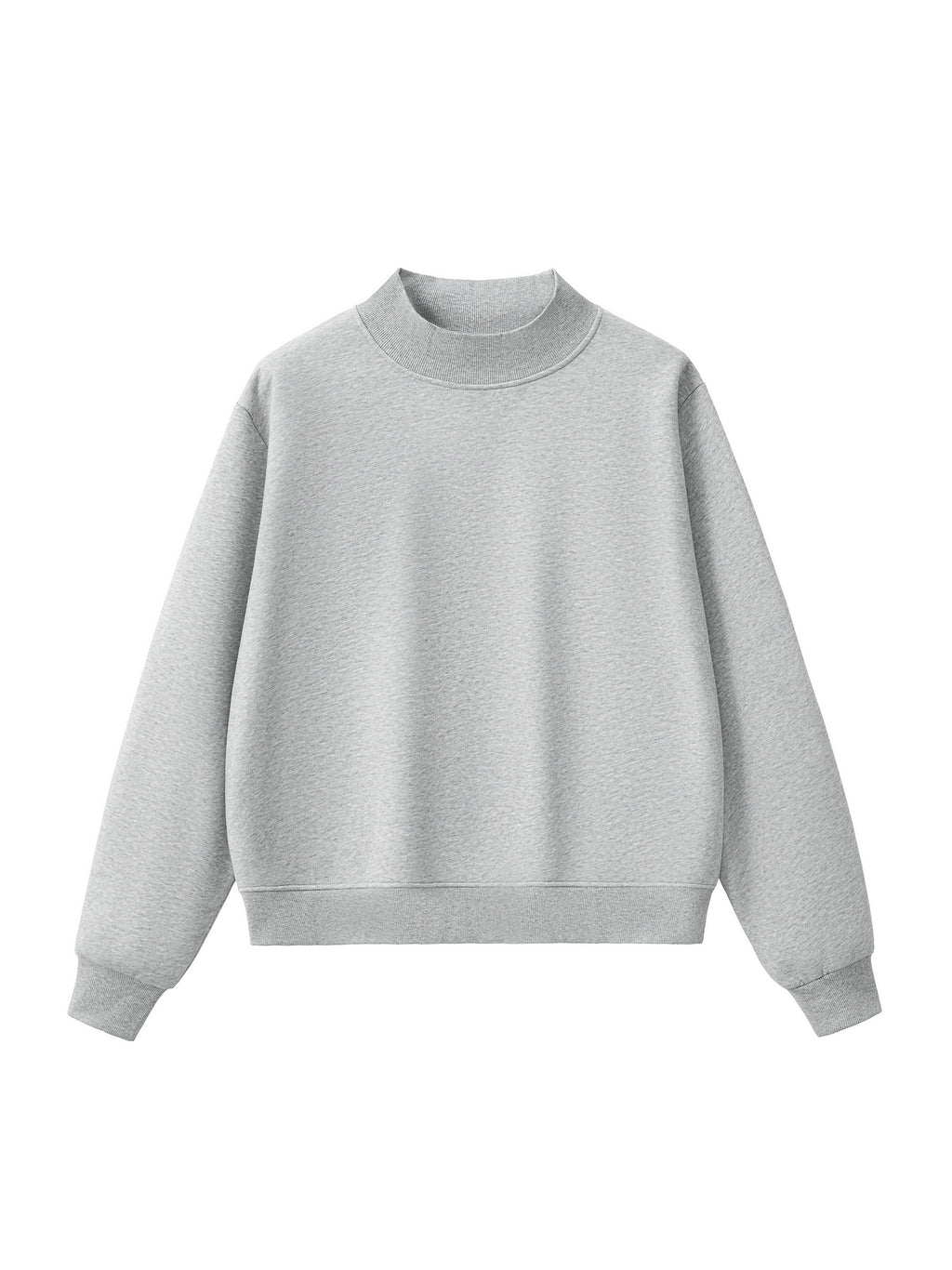Fleece Mock-Neck Sweatshirt