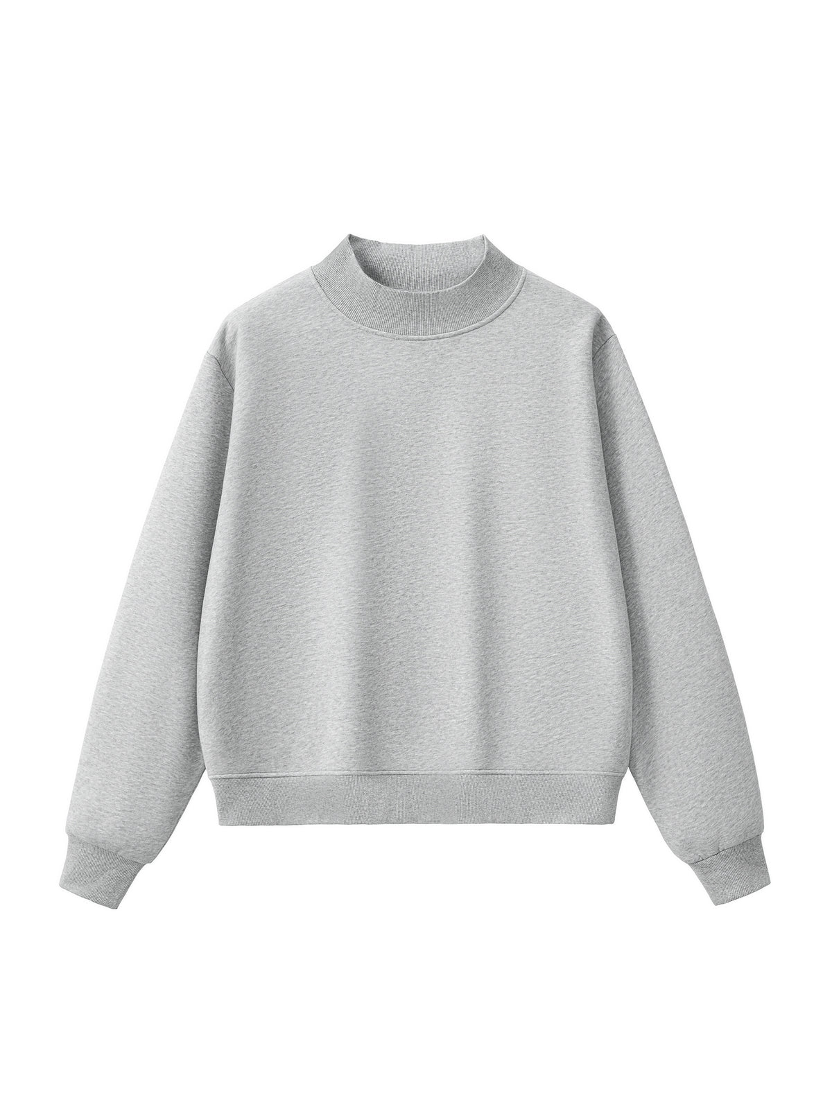 Fleece Mock-Neck Sweatshirt