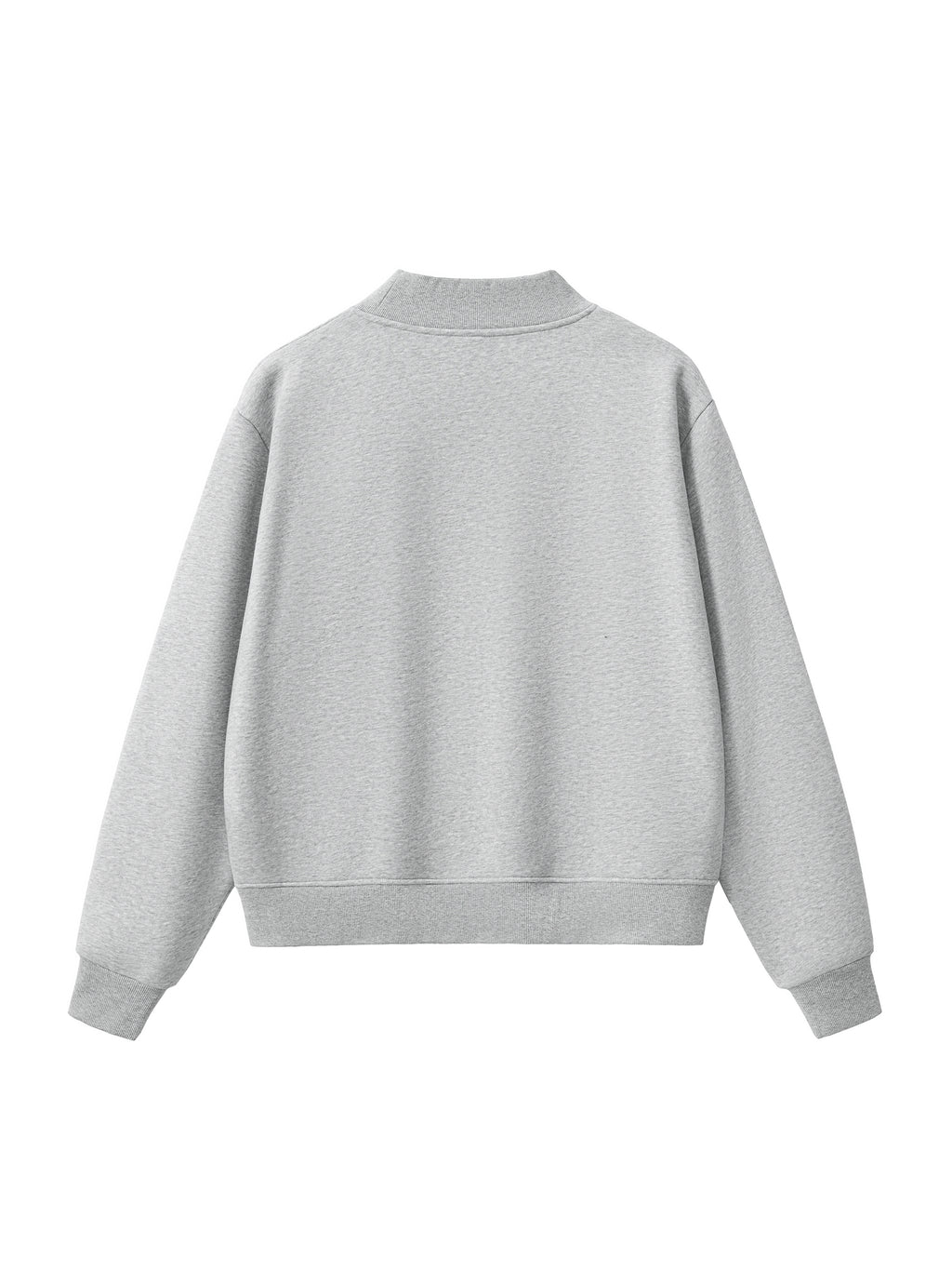Fleece Mock-Neck Sweatshirt