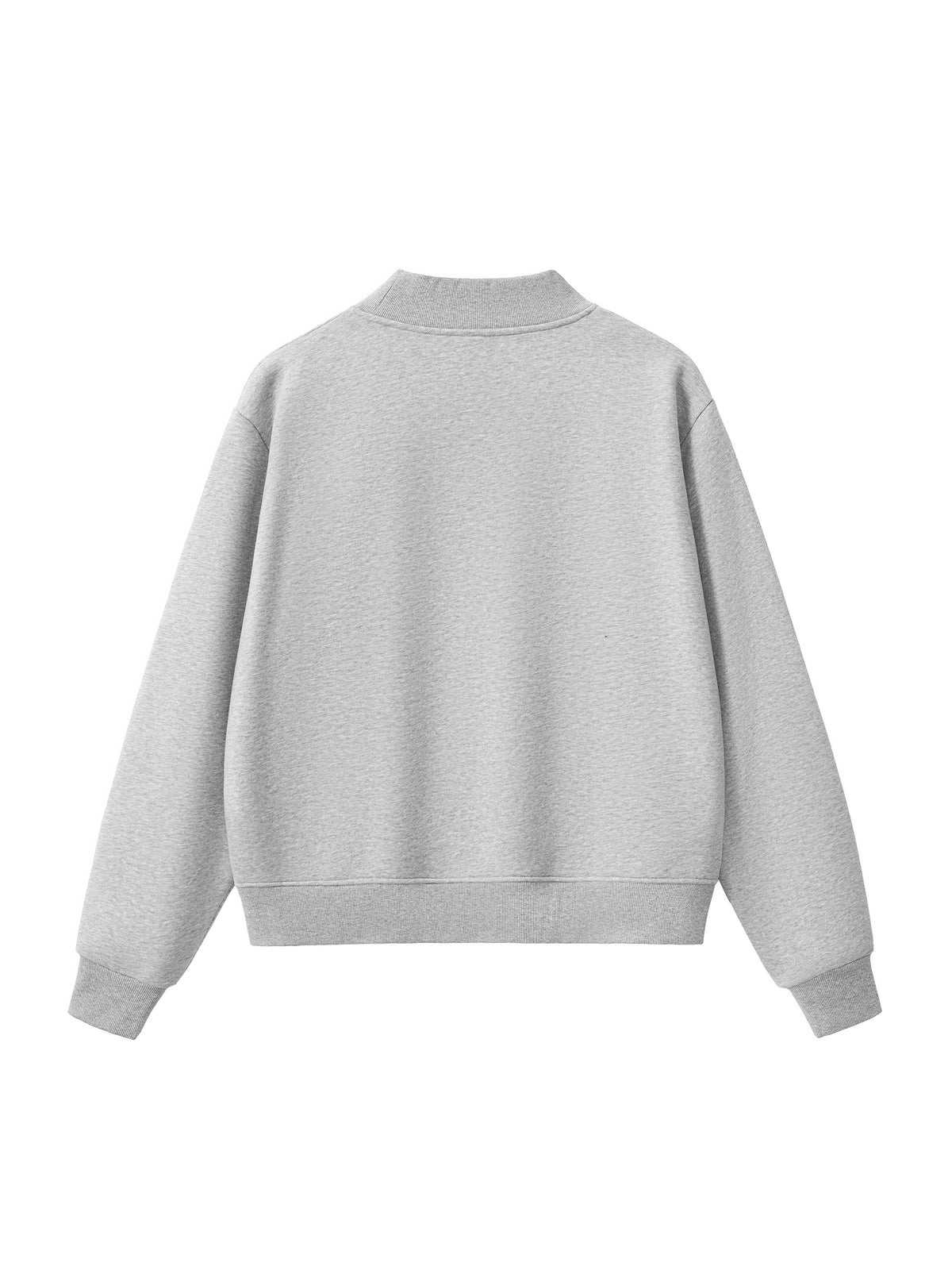 Fleece Mock-Neck Sweatshirt