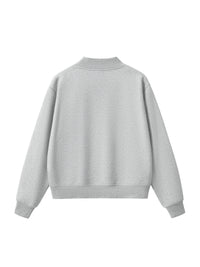Fleece Mock-Neck Sweatshirt