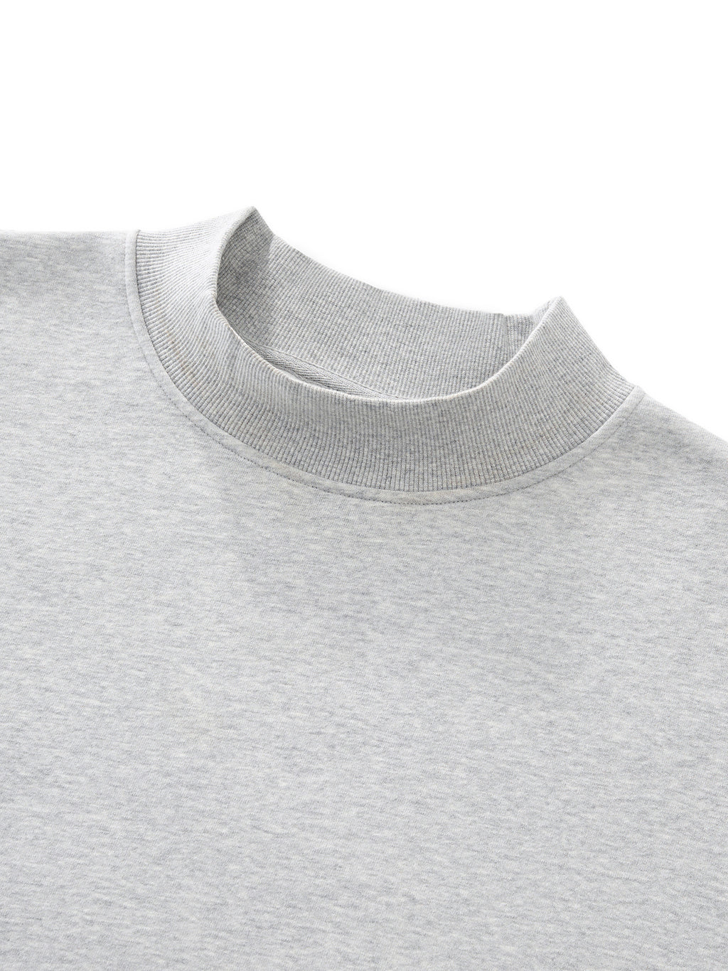 Fleece Mock-Neck Sweatshirt