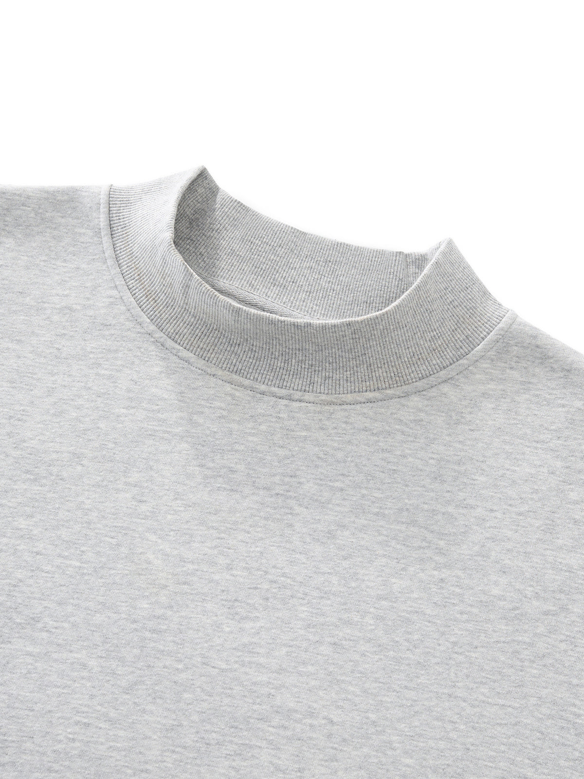 Fleece Mock-Neck Sweatshirt