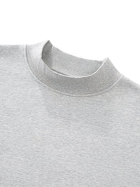 Fleece Mock-Neck Sweatshirt