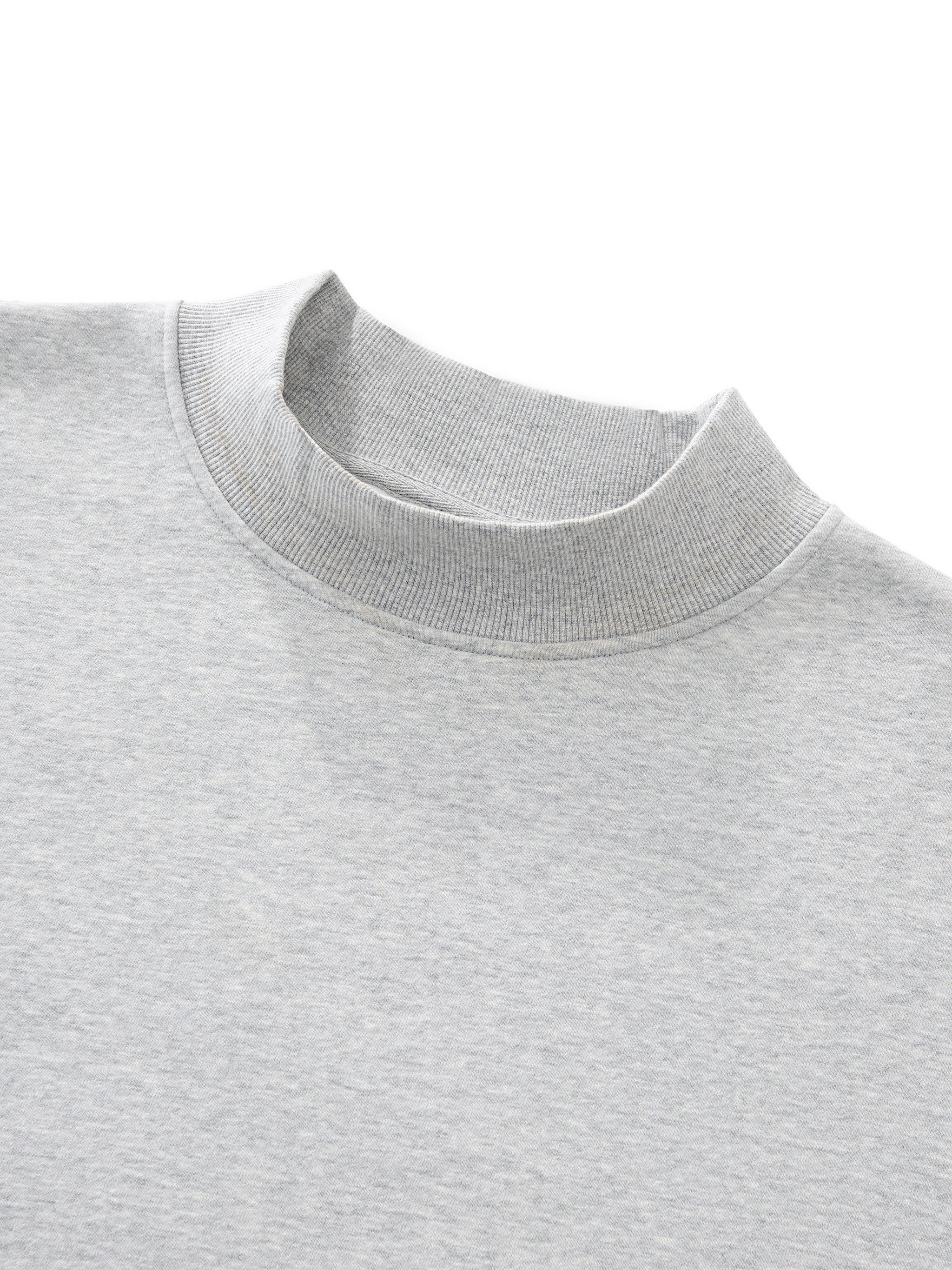 Fleece Mock-Neck Sweatshirt