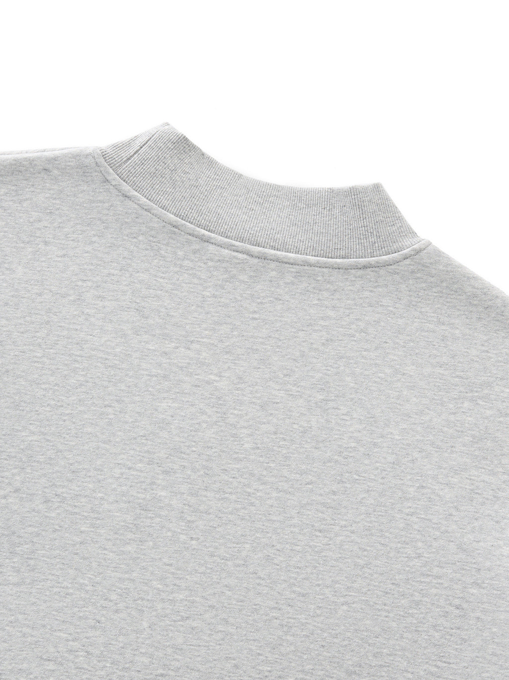 Fleece Mock-Neck Sweatshirt