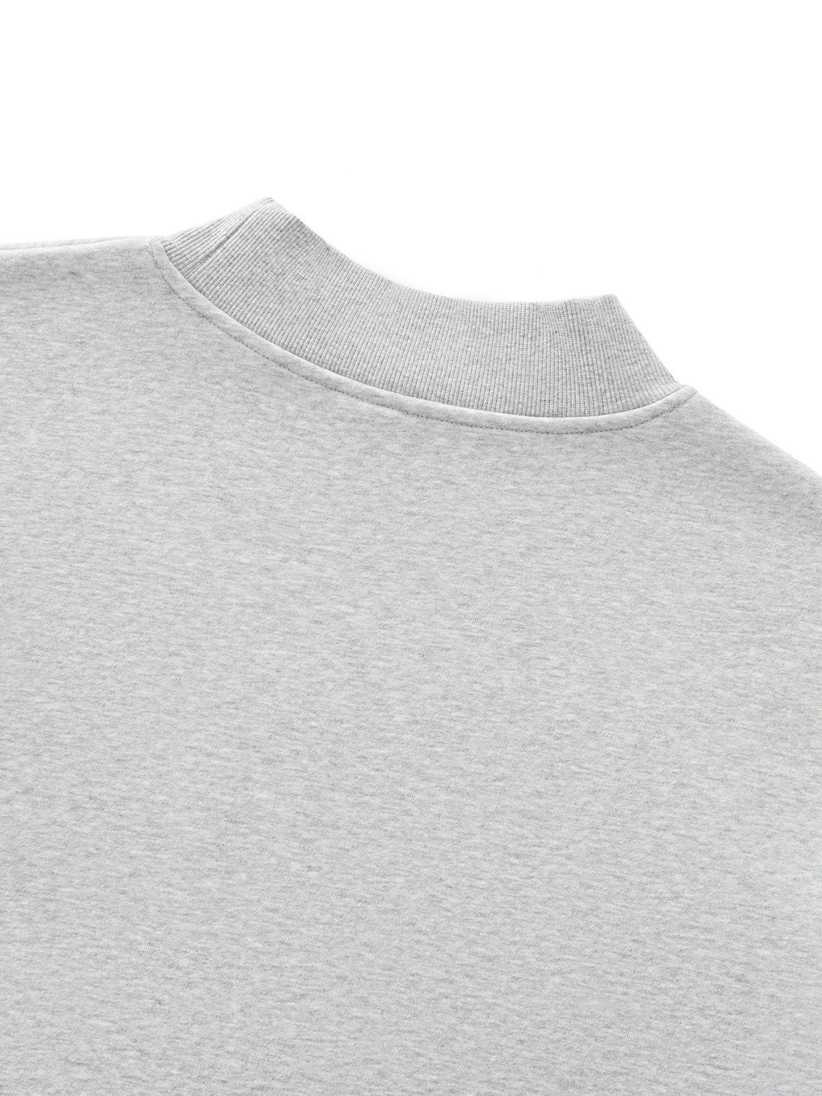 Fleece Mock-Neck Sweatshirt