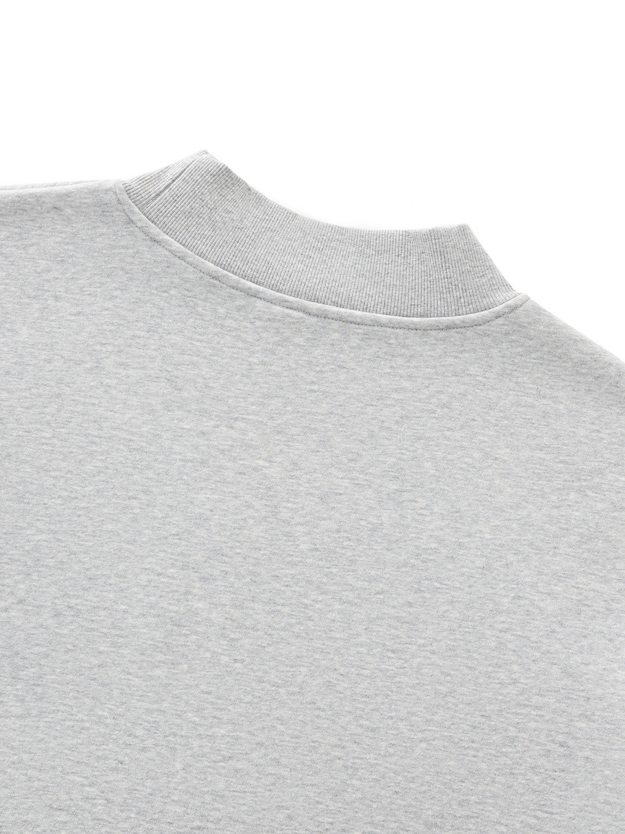Fleece Mock-Neck Sweatshirt