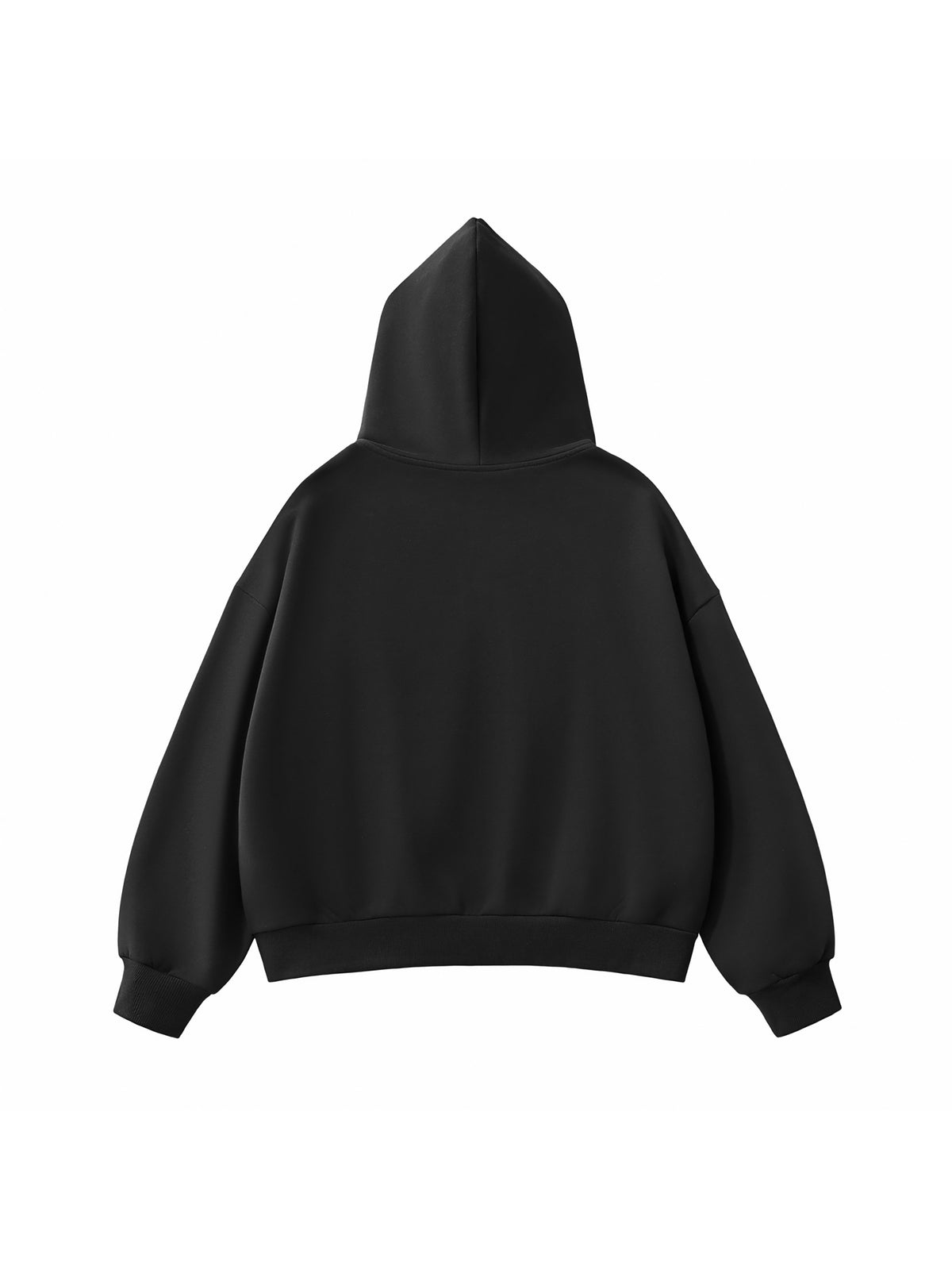 Rifted Fleeced Full-Zip Boxy Hoodie