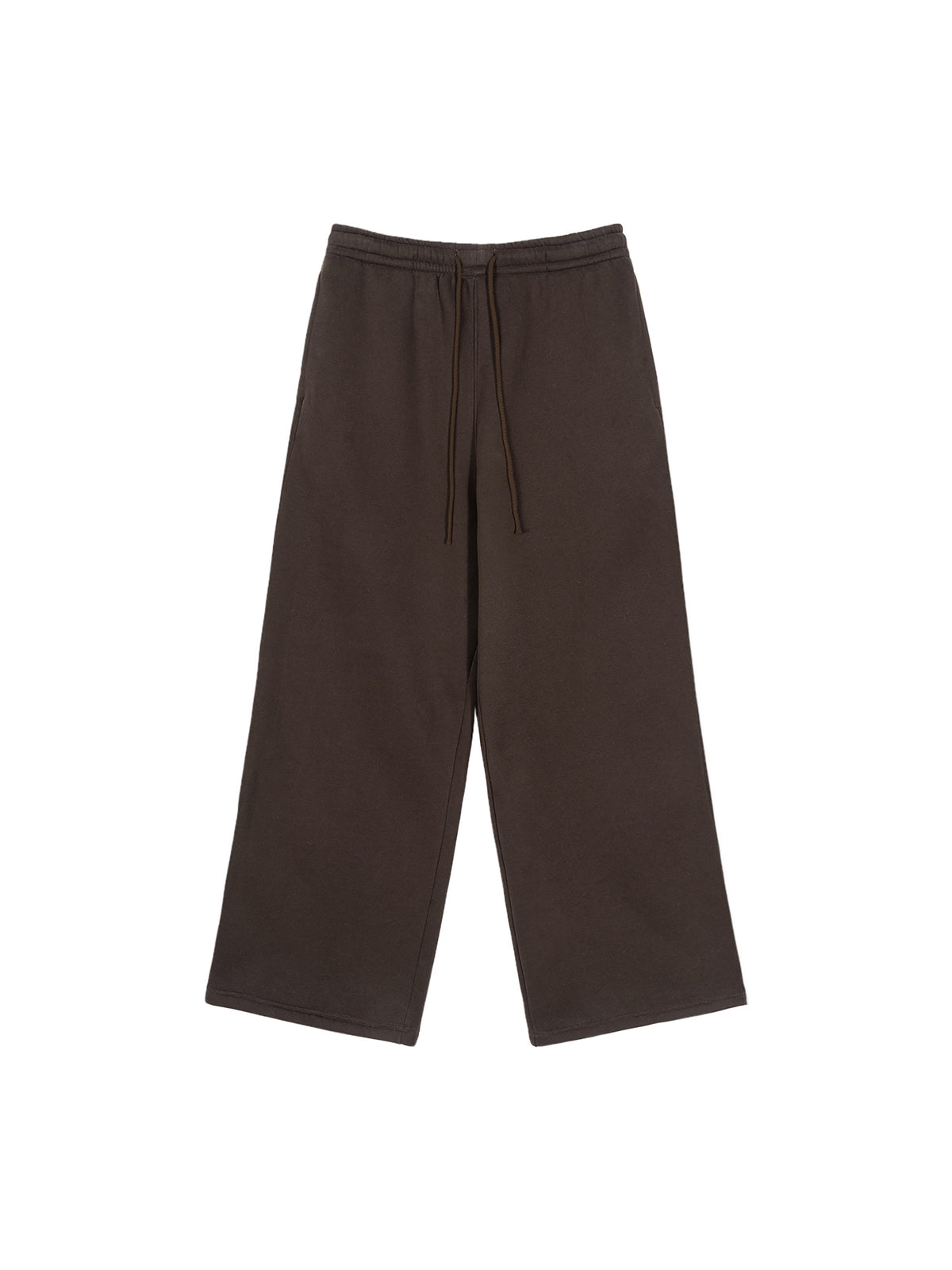Rifted Fleece Drawstring Straight-Leg Sweatpants