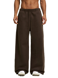 Rifted Fleece Drawstring Straight-Leg Sweatpants