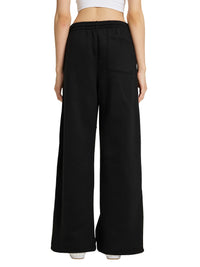 Rifted Fleece Drawstring Straight-Leg Sweatpants