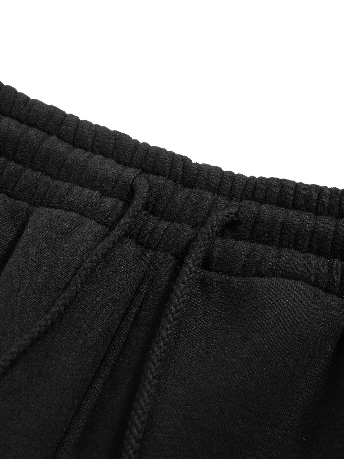 Rifted Fleece Drawstring Straight-Leg Sweatpants